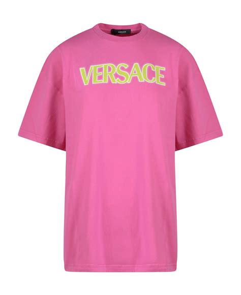 replica pink versace tshirt|pink Versace T.